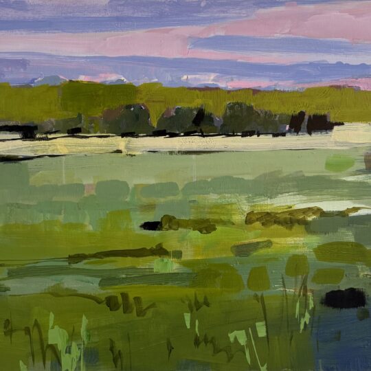 Pink Sky Over Stratham Field