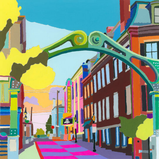 Looking Down Chestnut Street