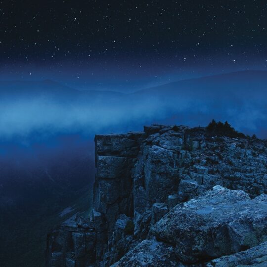 Alpine Fog Rising From The Bonds
